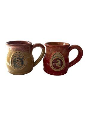 Another Broken Egg Café El Paso Texas Deneen Pottery Coffee Mugs 12oz Set Of 2